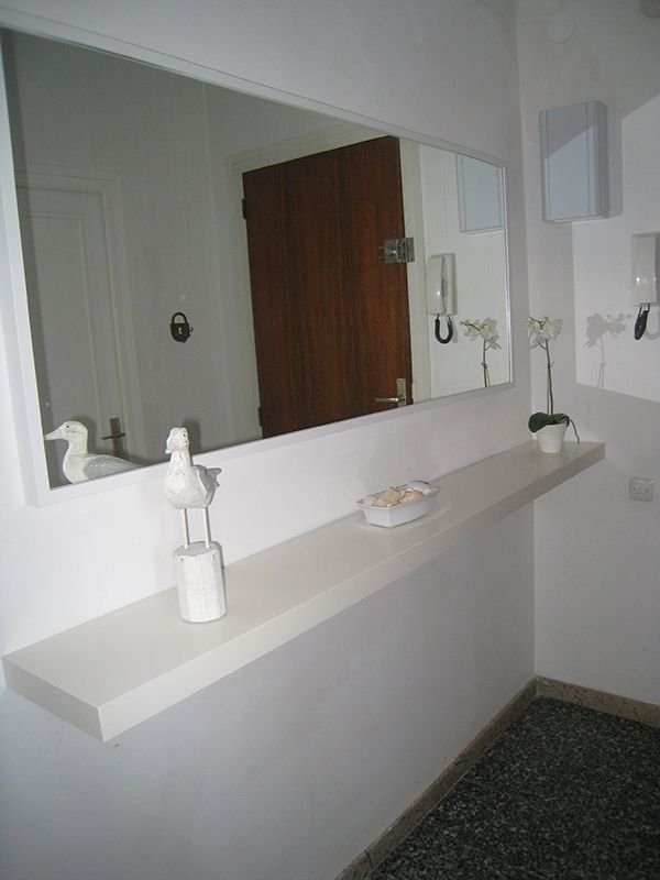 Entrada y recepción al apartamento en Salou en Alquiler